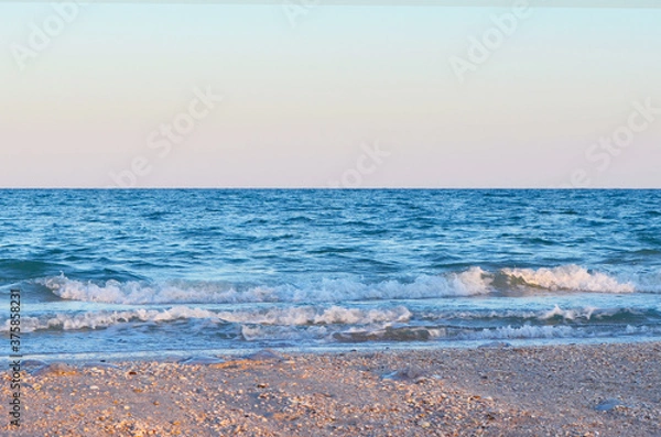 Obraz seashore with big waves