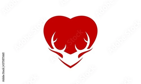 Fototapeta deer love