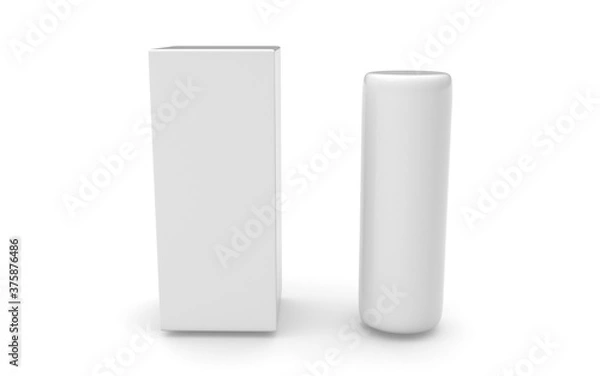 Fototapeta 3d  box on white background