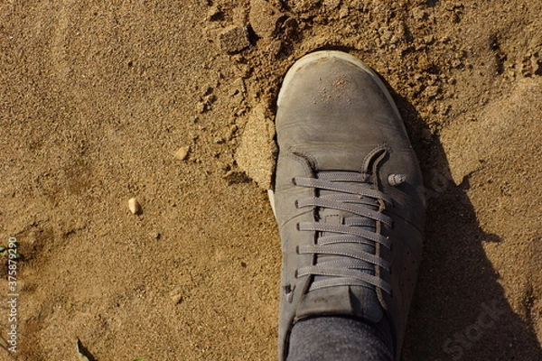 Obraz shoes on the sand