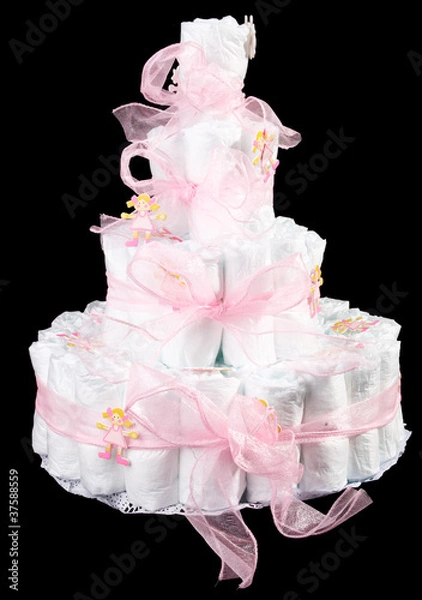 Fototapeta diaper cake