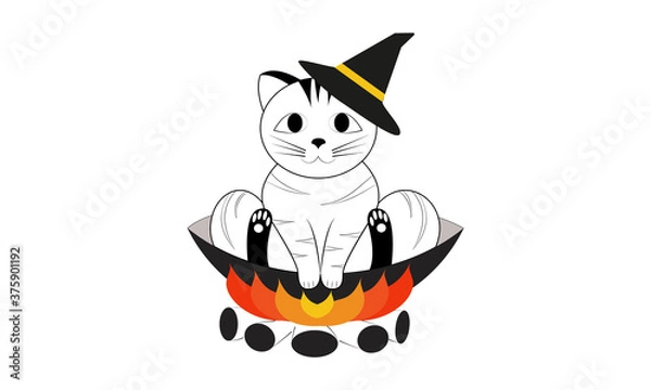 Obraz Halloween cat