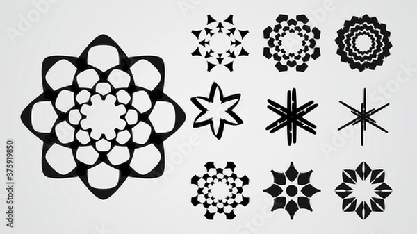 Obraz simple and minimalist logo set