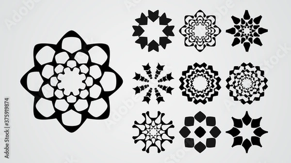 Obraz simple and minimalist logo set