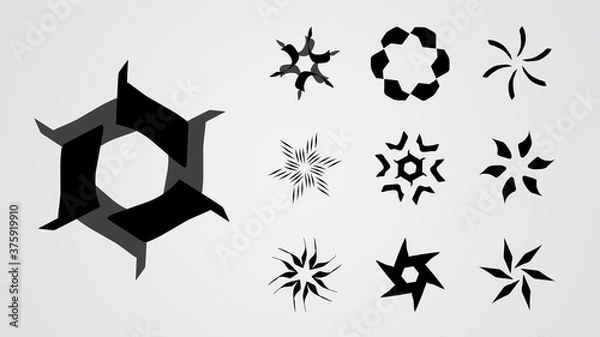 Obraz simple and minimalist logo set