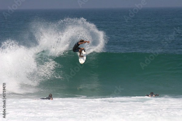 Obraz surfer en action