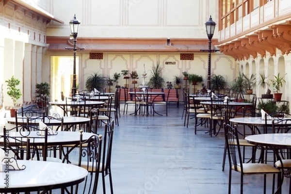 Obraz Cafeteria at City Palace, Jaipur