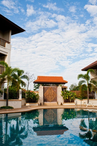 Fototapeta Swimming pool in hotel Thailand