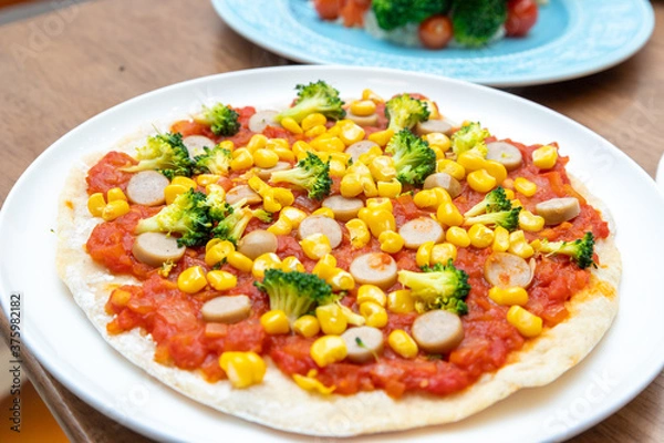 Obraz おいしそうな手作りピザ