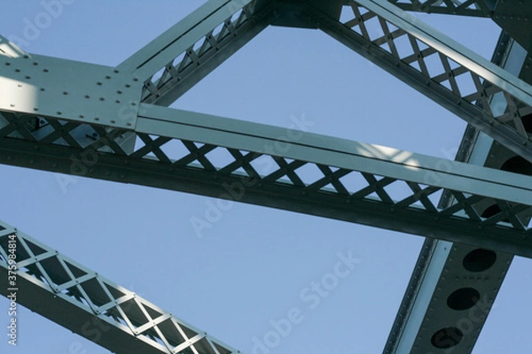 Obraz bridge structure abstract metal lines