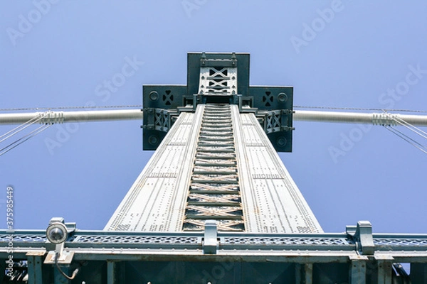 Obraz bridge structure iron metal column