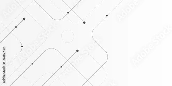 Fototapeta Abstract connect lines and dots.Technology graphic Networkbackground.