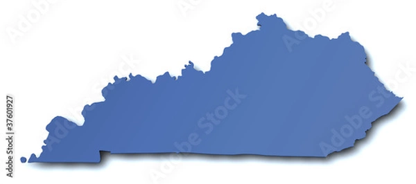 Obraz Mapa Kentucky - USA
