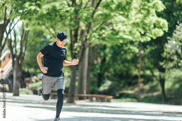Fototapeta ランニングする男性
