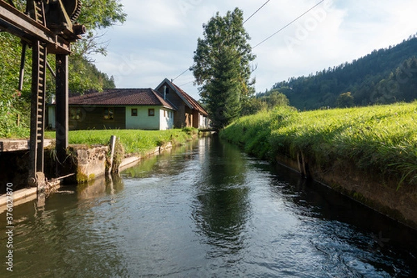 Fototapeta WASSERWEWHR . WEIR SYSTEM