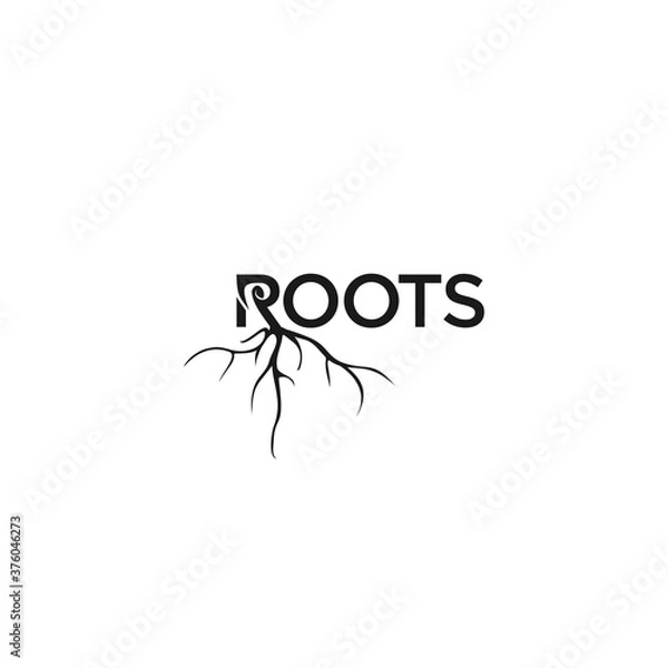 Obraz Root logo  vector image, typography design logo