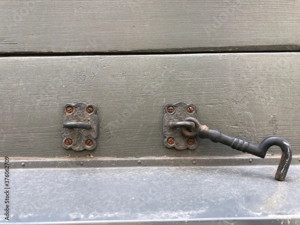 Obraz old metal door handle