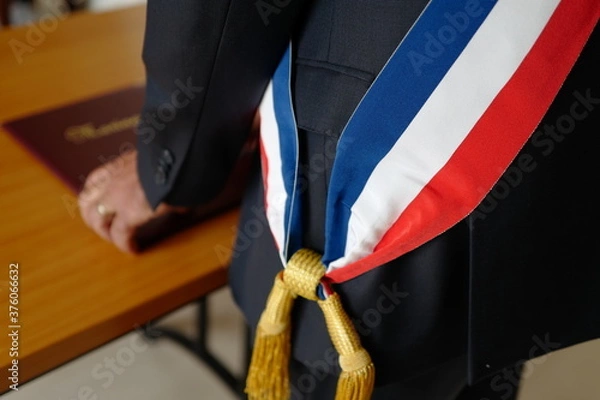 Obraz maire écharpe tricolore