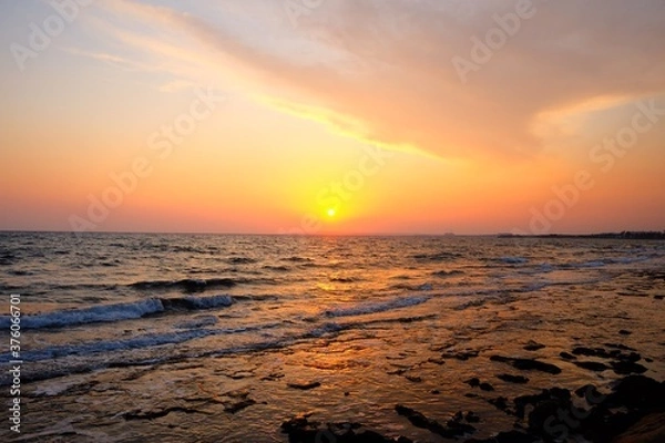 Fototapeta sunset on the beach