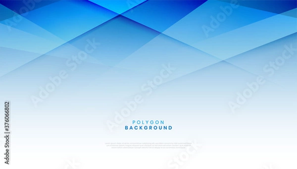 Fototapeta abstract modern blue polygon shape background