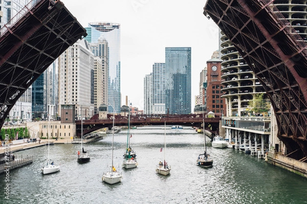 Obraz Boats on the river