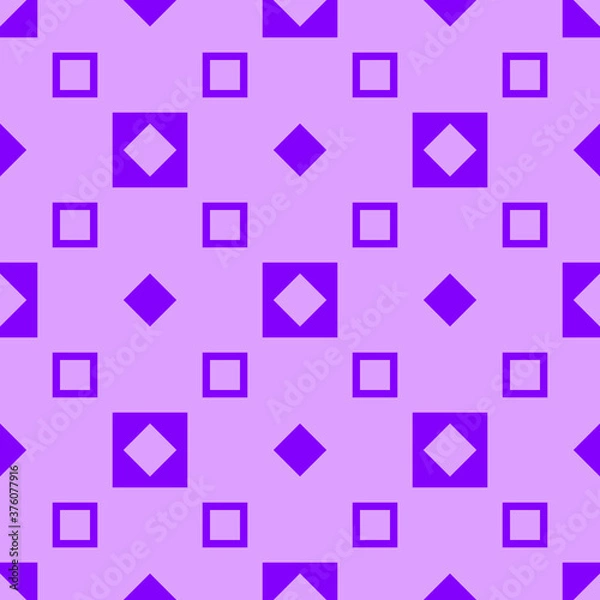 Obraz seamless geometric pattern with violet squares