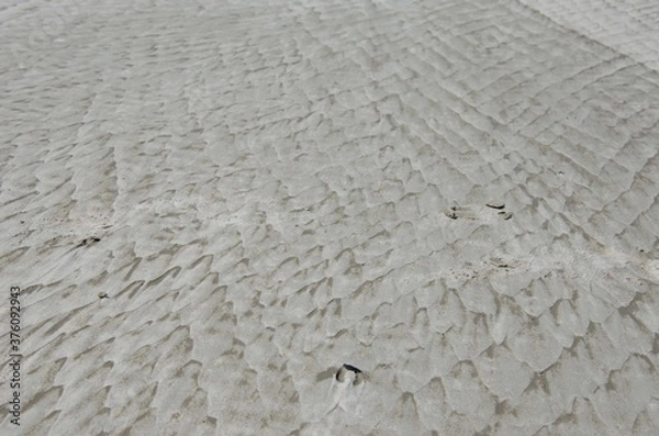 Fototapeta White sand texture. Sand mining background.