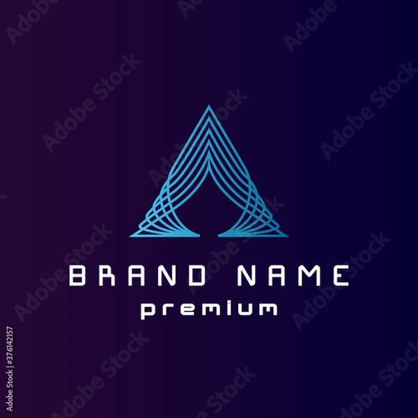 Obraz Letter A logo template