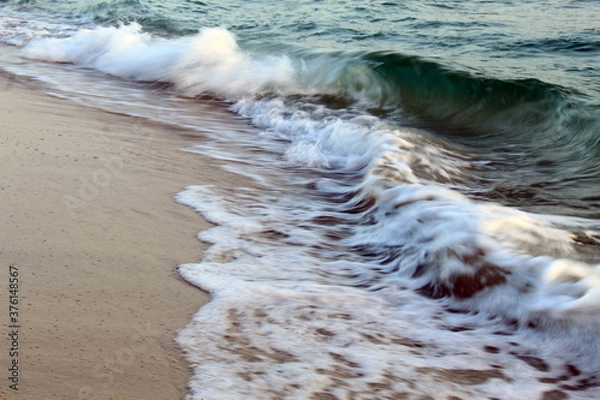 Obraz waves on the beach - tunisia rafraf-