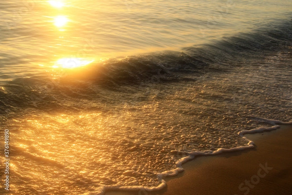 Obraz waves on the beach - tunisia rafraf-