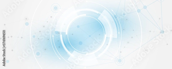 Fototapeta Abstract technology background Hi-tech communication concept innovation background vector illustration