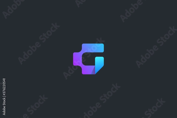 Fototapeta Technology Letter G Logo Template