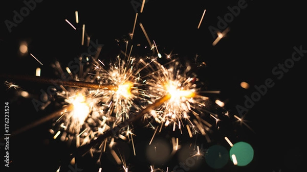 Fototapeta 河原での花火