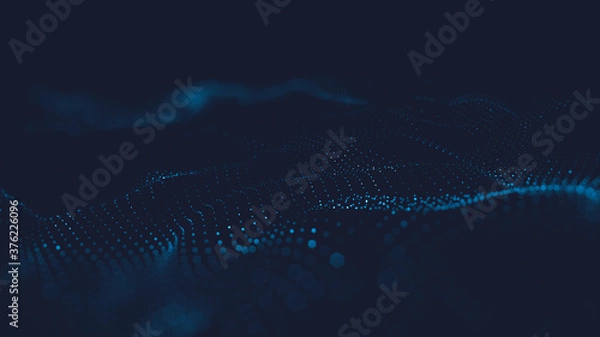 Fototapeta Abstract wave colorful background