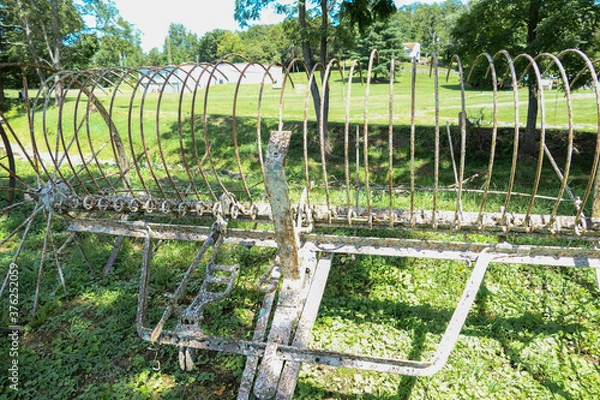 Fototapeta antique hay rake
