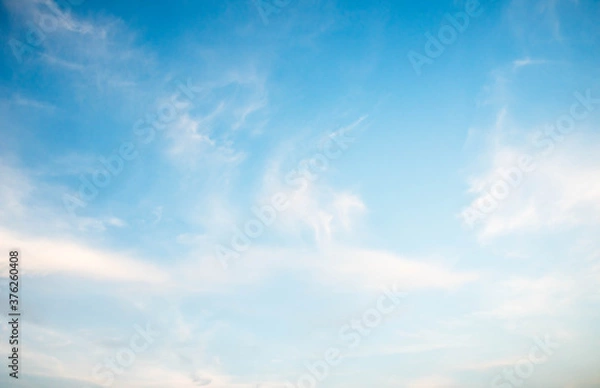 Fototapeta beautiful blue sky with white clouds	
