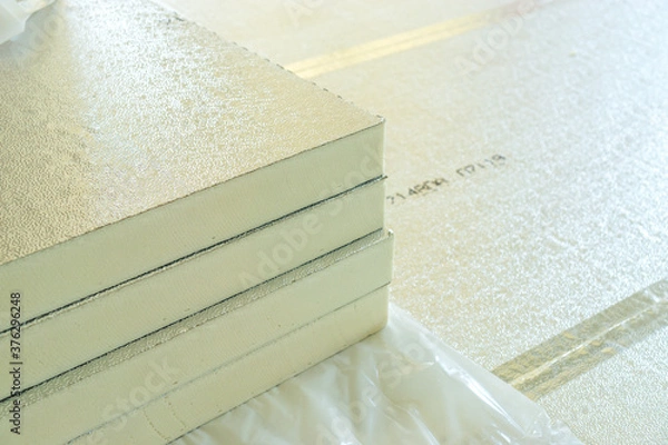 Obraz PUR PIR Dämmung Hausbau