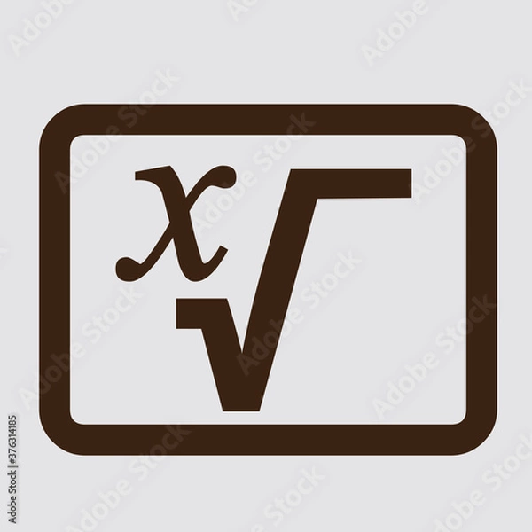 Obraz Square root icon