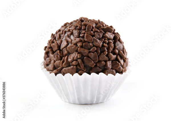 Obraz Brigadier, handmade chocolate candy isolated on white background