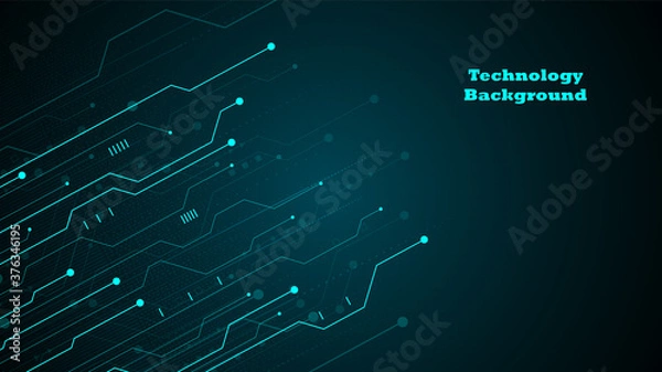 Fototapeta Circuit technology background