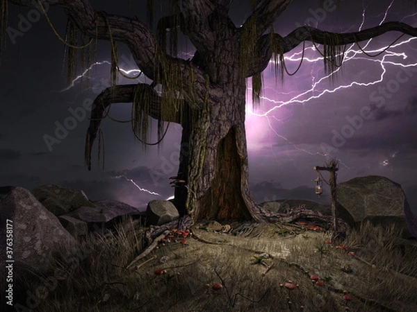 Fototapeta 不気味な木