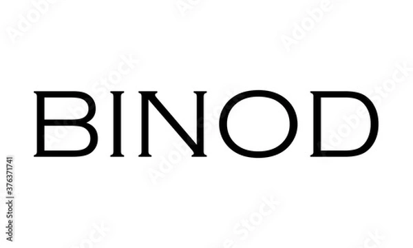 Obraz binod text isolated on white background