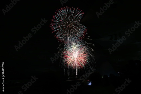 Fototapeta 富士スピードウェイの花火大会