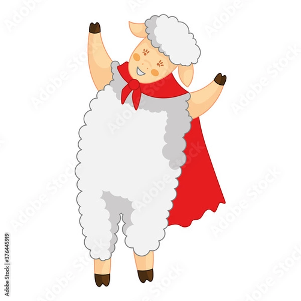 Obraz funny sheep hero