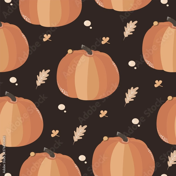Obraz pattern pumpkin for halloween
