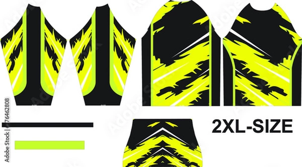 Obraz Motocross Shirt Design Adjust in Pattern