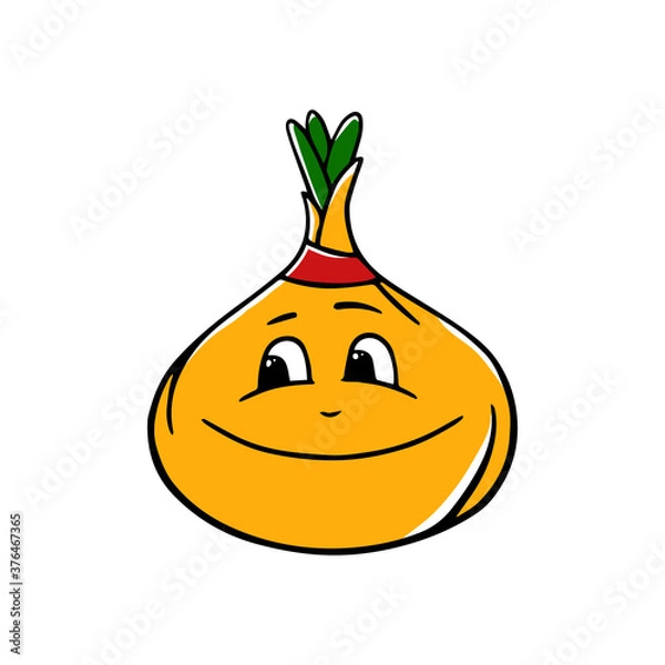 Obraz Italian young Onion character vector