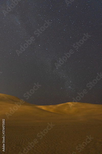 Obraz desierto de noche