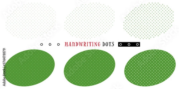 Fototapeta Handwriting ring dots
