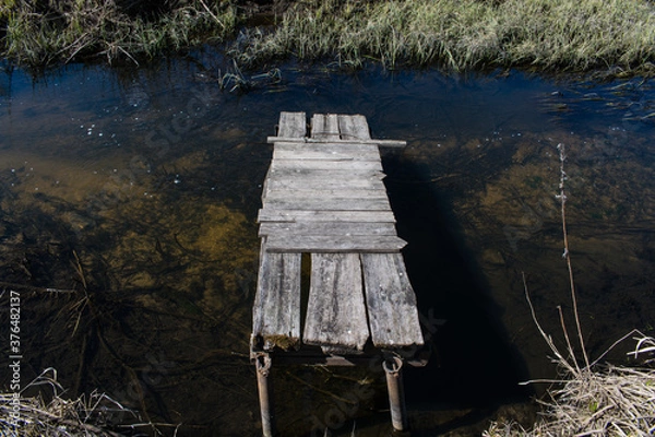 Obraz old wooden pier